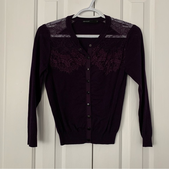 Karen Millen Purple Cardigan - Picture 1 of 4